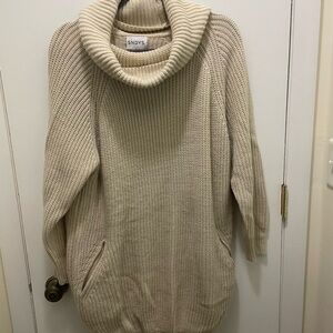 Beginning Boutique Cream Knit Sweater Dress
